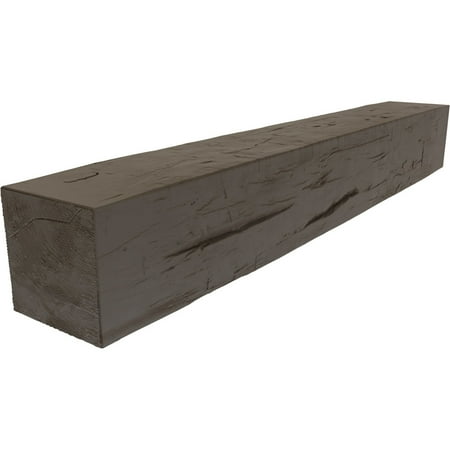 

6 H x 8 D x 72 W Hand Hewn Faux Wood Fireplace Mantel Natural Honey Dew
