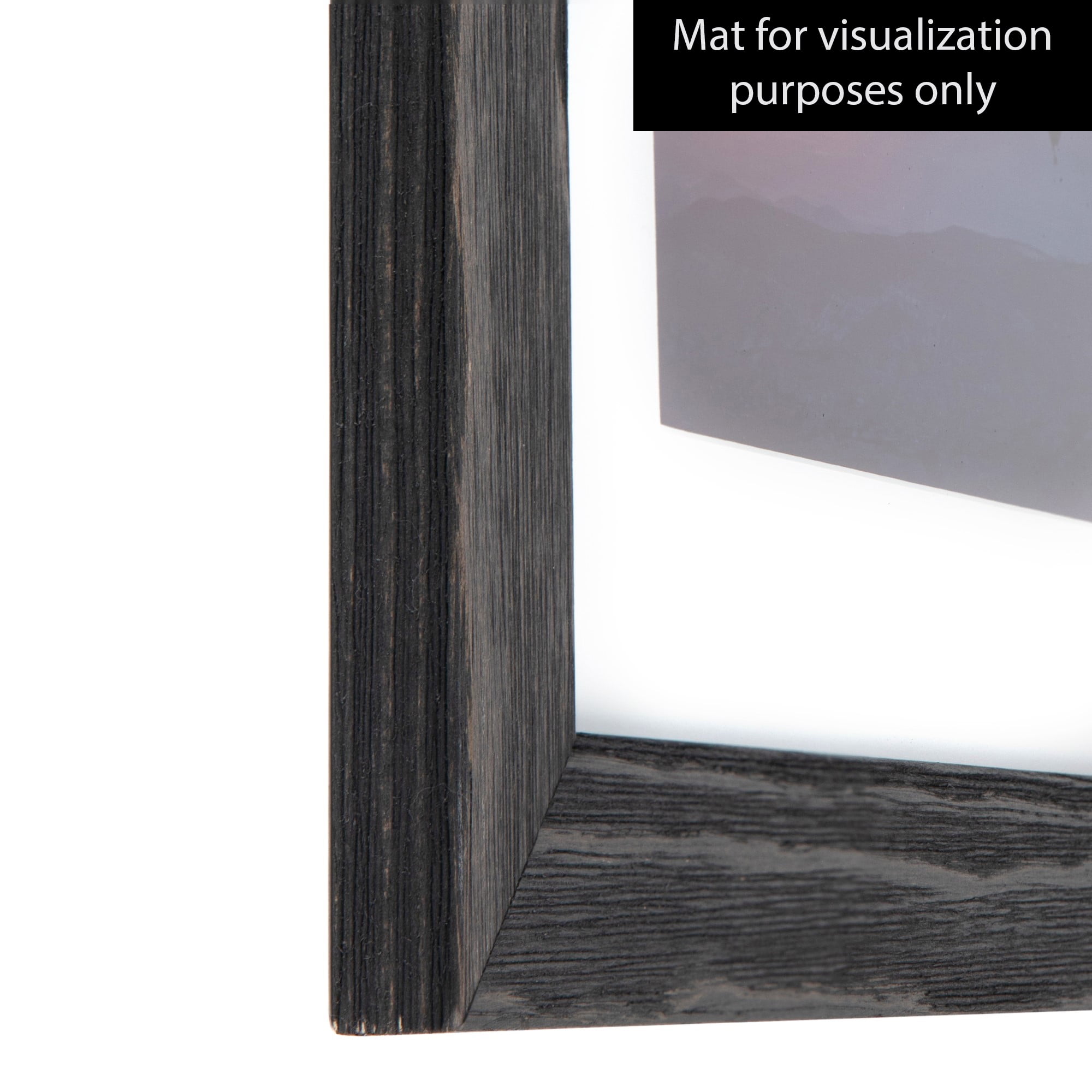 ArtToFrames 18" x 24" Black Picture Frame, 18x24 inch Black Wood Poster Frame (WOM-4288), 4 Pack
