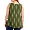 thumbnail image 4 of AherBiu Plus Size Tank Tops for Women Dotted Crewneck Summer Stretch Comfy Sleeveless Tunic Tops to Wear with Leggings, 4 of 6