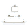 thumbnail image 3 of Nuk3y Senna Modern Square 4-Piece Bathroom Hardware Accessory Set, 3 of 11
