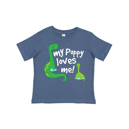 

Inktastic My Poppy Grandpa Loves Me Gift Toddler Boy Girl T-Shirt