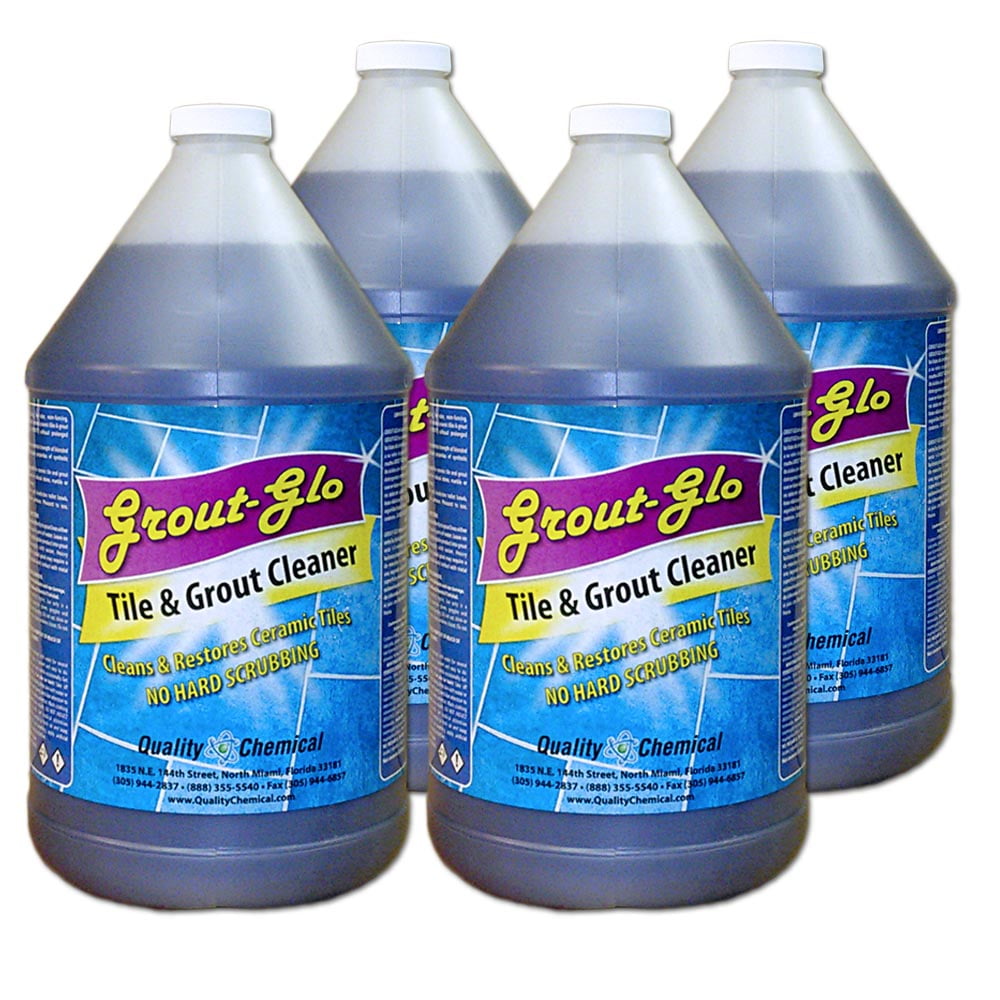 Grout Glo acid restroom tile, grout and fixture cleaner. 4 gallon