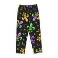 thumbnail image 4 of Daiia Mardi Gras Carnival4 Women's Sleep Pant with Pockets and Drawstring,Pajama Pants-Small, 4 of 9