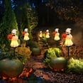 thumbnail image 4 of Solar Outdoor Garden Halloween Lantern, Resin Ghost Festival Craft, Ground Insertion Decoration for Yard, Lawn, Porch, and Party Display, 4 of 7