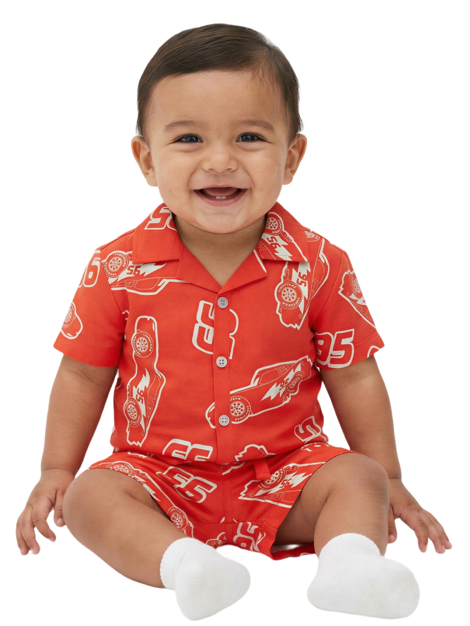 Cars Baby Boy Resort Short Set, Sizes 0-9 Months