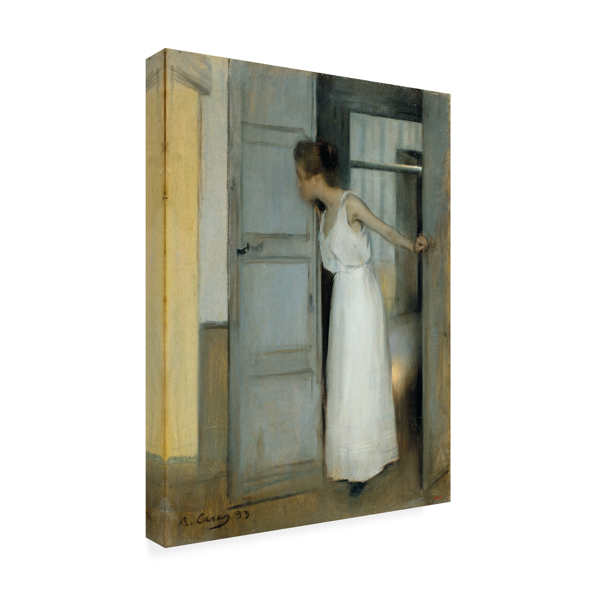 Ramon Casas 'Over My Dead Body' Canvas Art