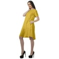 thumbnail image 2 of Moomaya Cotton Flex Tunic Dresses Women Short Sleeve Casual Summer Clothing, 2 of 6