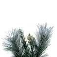 thumbnail image 4 of Vickerman 36" Flocked Jackson Pine Artificial Pre-Lit Wreath with 100 Warm White Lights and 195 PVC Tips, 4 of 5