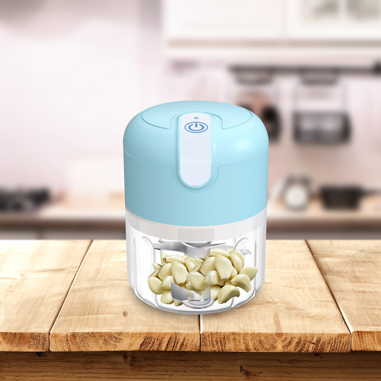 Mini Garlic Chopper Food Processor, 100ML, Bonous Silicone Garlic Peel –  iCorer