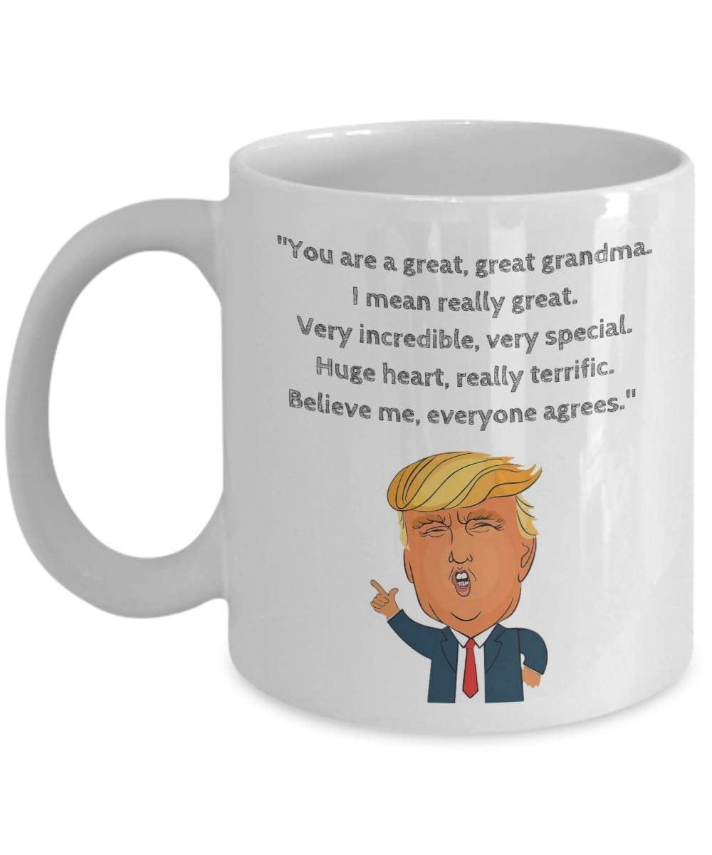 Details about   Funny trump joke mug grandma gift cup You are a great Grandma very special
