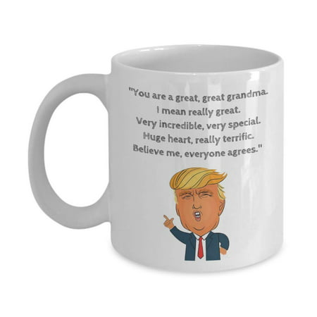 President Donald Trump Novelty Prank Gag Coffee and Tea Gift Mug - (Best Gag Gifts For Yankee Swap)
