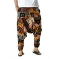 thumbnail image 4 of Seyurigaoka Men’ s Trousers Floral Print High Waist Harem Pants Loose Pants, 4 of 6