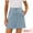 Light Blue Grey, variant on DARING DIVA Women's A-line Button Front Denim Short Skirt XS Hot Pink