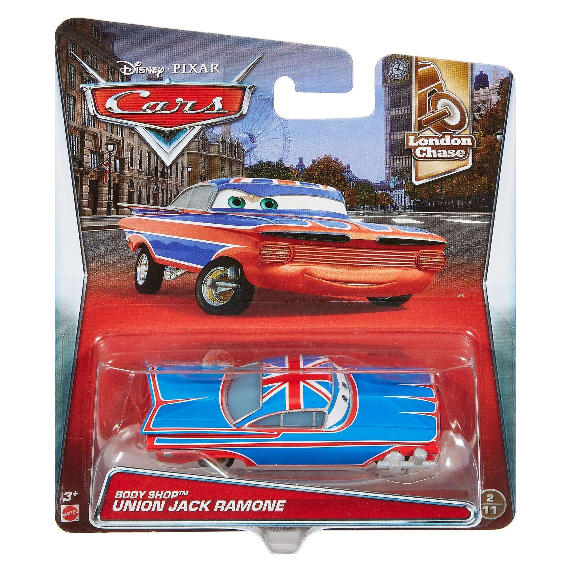 Disney Pixar Cars 2 Union Jack Ramone Diecast Toy Car 1:55 Boys Gift