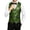 Green, variant on Mens Formal Slim Fit Shiny Tuxedo Vest V Neck Button Front Waistcoat Prom Wedding Party Suit Jacket with Pockets