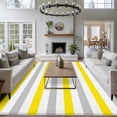thumbnail image 3 of 5'x8' Area Rugs, Yellow Grey Indoor Outdoor Area Rug for Living Room Bedroom, Farmhouse Watercolor Modern Geometric Washable Bathroom Rugs Kitchen Floor Carpet Mats Home Decor Aesthetic, 3 of 8