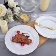 thumbnail image 5 of 60 platos de plástico blanco, platos desechables blancos de alta resistencia, platos de cena blancos de 10,25 pulgadas, platos de plástico duro desechables para fiestas, bodas, 5 of 5