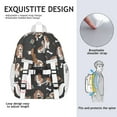 thumbnail image 5 of Basset Hounds with Bones and Presents Backpack for School,Cute School Bag,Schoolbag with Adjustable Shoulder Straps & Padded Back,15"x11.42"x5.5", 5 of 6