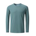 thumbnail image 3 of Drindf Long Sleeve Sun Shirts for Men SPF UV Protection Tops Breathable Raglans T-Shirt Lightweight Round Neck Basic Tees Outdoor Activities Cooling Tshirts, 3 of 9