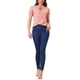 thumbnail image 2 of Blusa floral de manga corta con cuello atado y volantes para mujer INSPIRE CHIC, color rosa, talla S, 2 of 5