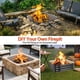 thumbnail image 5 of Pozo de fuego FCCRETA, 122 cm, cuadrado, 28 cm, acero galvanizado, 5 of 7