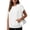 White, variant on Staron Women's Short Sleeve Sweatshirt Casual Batwing Sleeve Crew Neck Solid Color Top with Pocket Relaxed Fit Loungewear, White S