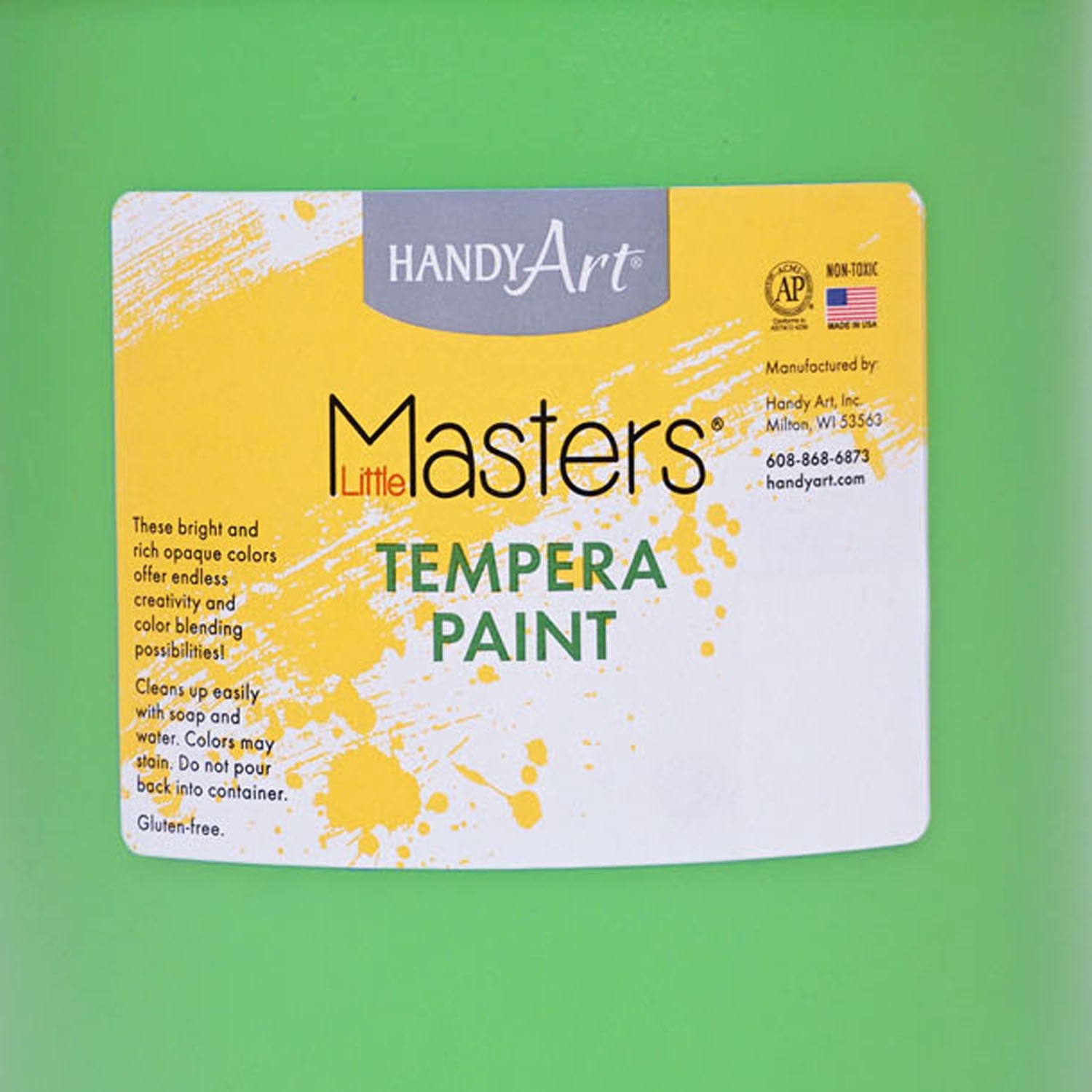 Handy Art Little Masters Tempera Paint, Light Green, Gallon