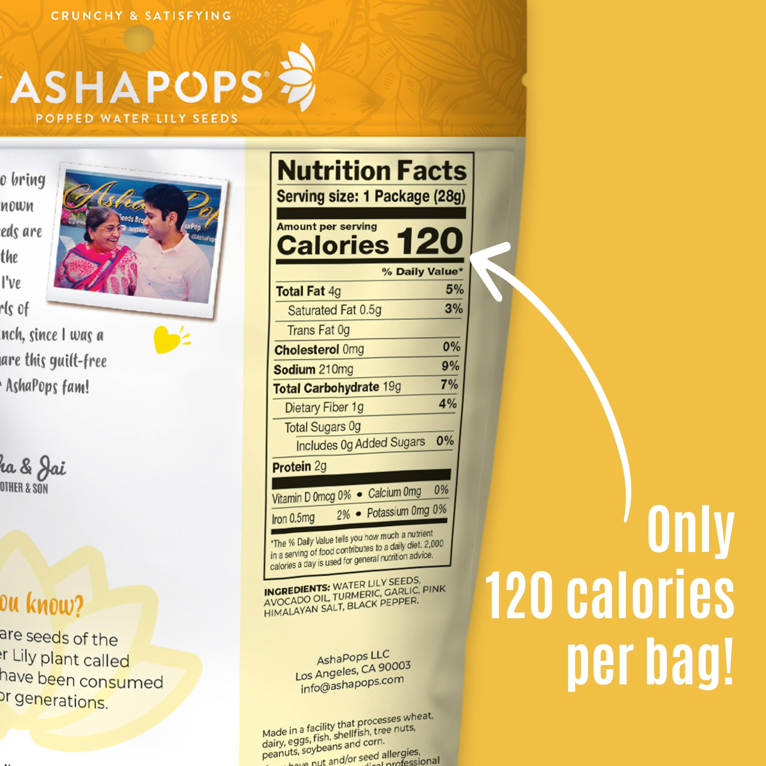 (Pack Of 6) Ashapops Seeds Lily Water Turmeric Garlic 1 Oz