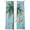 blue, variant on Coastal Blue Green Sheer Curtains 84 Inch Length 2 Panels Set, Ocean Beach Tropical Plant Starfish Voile Window Treatment Rod Pocket Curtains Sheers Drapes for Bedroom/Living Room/Kitchen 52"x84"x2