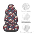 thumbnail image 4 of Pofeuu Skull red flower blue Print Automotive Car Seat Covers Flat Cloth Full Set Seat Covers,Car Seat Covers front seats for Cars Trucks and SUVs, 4 of 5