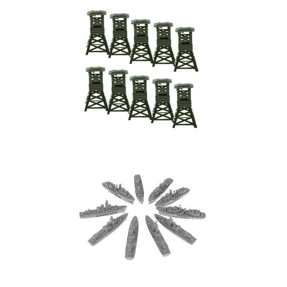 yotijay Army Man Soldier Lookout Watch Tower Cruiser Model Playset Toy