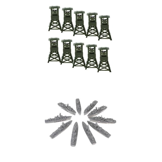20 Piezas Real Acorazado de Modelo de Barco Torre de Vigilancia Militar Juguetes Regalo para Zulema Juego de portaaviones