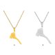 thumbnail image 3 of Collar con colgante Minnieouse digno de regalo para mujer minimalista Oro, 3 of 6