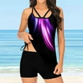 thumbnail image 2 of Betiyuaoe Women's Tankini Swimsuits Large Bikini Set Digital Print Suspender Beach Split Bathing Suits, 2 of 4