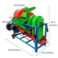 thumbnail image 2 of Vibrating Screen Type Thresher Electric Corn Rice Peanuts Soybeans Wheat Thresher Machine 220V, 2 of 12