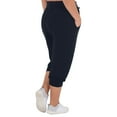 thumbnail image 5 of ShiShine Plus Size Capri Pants for Women Loose Fit Yoga Pants with Pockets Workout Activewear Sweatpants, 5 of 7