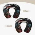 thumbnail image 3 of Disketp Pirate Bulldog On Deck Travel Pillow Memory Foam Neck Pillow Support Pillow for Camping, Sleeping Rest Cushion Airplane Pillow, 3 of 8