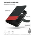 thumbnail image 3 of Galaxy S10e Case, Ringke [Wallet] Premium Leather with Magnet Durable Flip Kickstand - Black & Red, 3 of 7