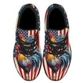thumbnail image 2 of Patriotic Rooster American flag Print Sneakers Lightweight Comfortable Running Shoes for Men Women Black Size 13, 2 of 7