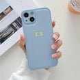 thumbnail image 3 of Customized Initials Fluorescent Green Leather Case For iPhone 15 14 Pro Max 13 12 11 XS MAX XR 7 Plus Luxury Personalised Cover, 3 of 5