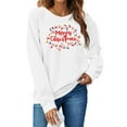 thumbnail image 4 of Christmas Sweatshirt for Women Winter Pullover Christmas Tree Snowflake Graphic Tops, 4 of 7
