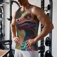 thumbnail image 5 of Pofeuu Rainbow Scales Fantasy Dragon Print Men's Workout Tank Tops Sleeveless Muscle Gym Shirt Quick Dry-3X-Large, 5 of 7