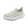 thumbnail image 4 of Krdevn Slip On Kids Sneakers, Breathable Knit Mesh Lightweight Non Slip No Laces Athletic Shoes for Boys Girls,Green, 4 of 9