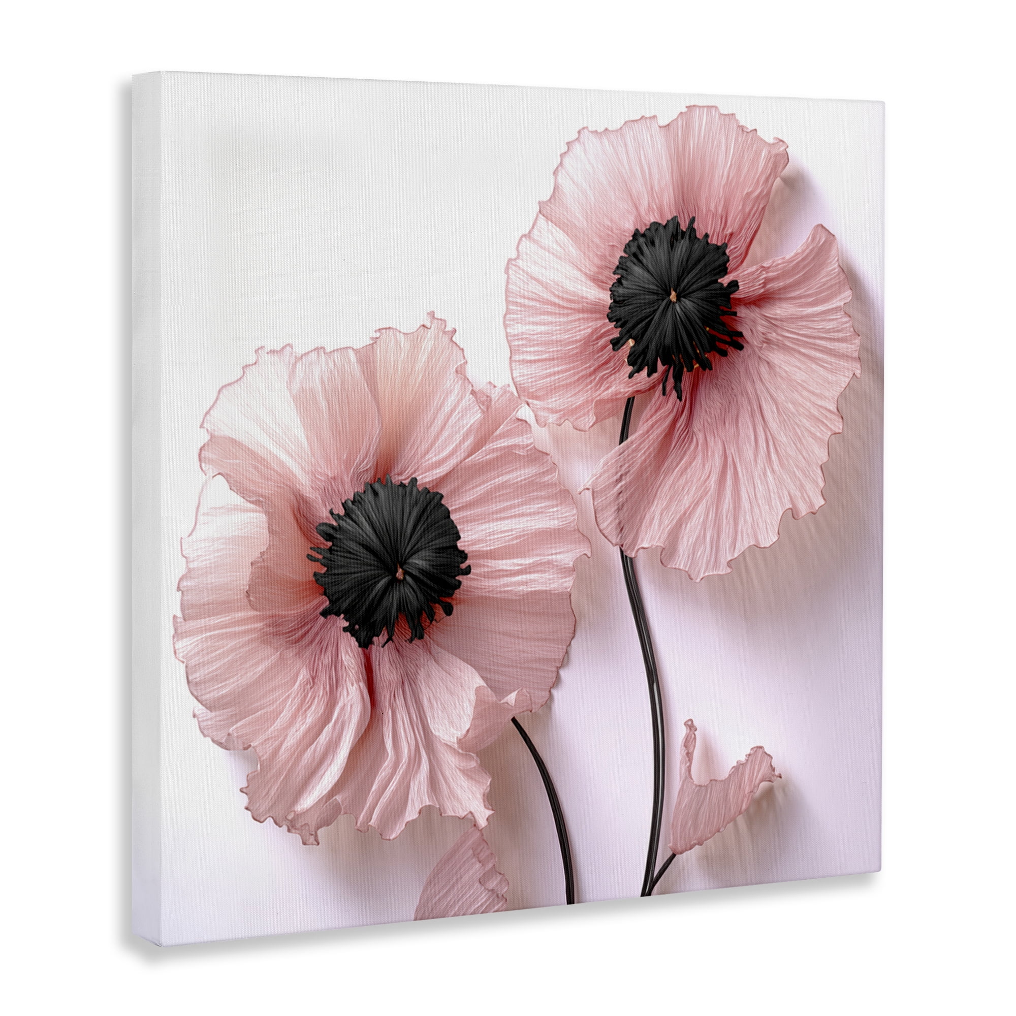 Properly Pink Poppies Canvas Wall Art, design by Sasha