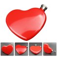thumbnail image 4 of SHISUYAN 1Pc Creative Heart-Shaped Hip Flask 4 Ounces Mini Portable Wine Bottle, 4 of 8