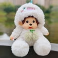 thumbnail image 2 of Peluche suave Kawaii de 20 cm Sanrio Monchhichi Transformación Mapache Tienda física Juguetes de moda Regalo de cumpleaños, 2 of 3