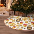 thumbnail image 5 of Sikiie Bees And Honey Nativity Christmas Tree Skirt, Jesus Christian Winter Holiday Tree Mat Decoration(30-48IN), 5 of 6