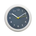 thumbnail image 1 of Reloj de baño sin tictac, ligero, minimalista, resistente al agua, con ventosa Blanco Gris, 1 of 8
