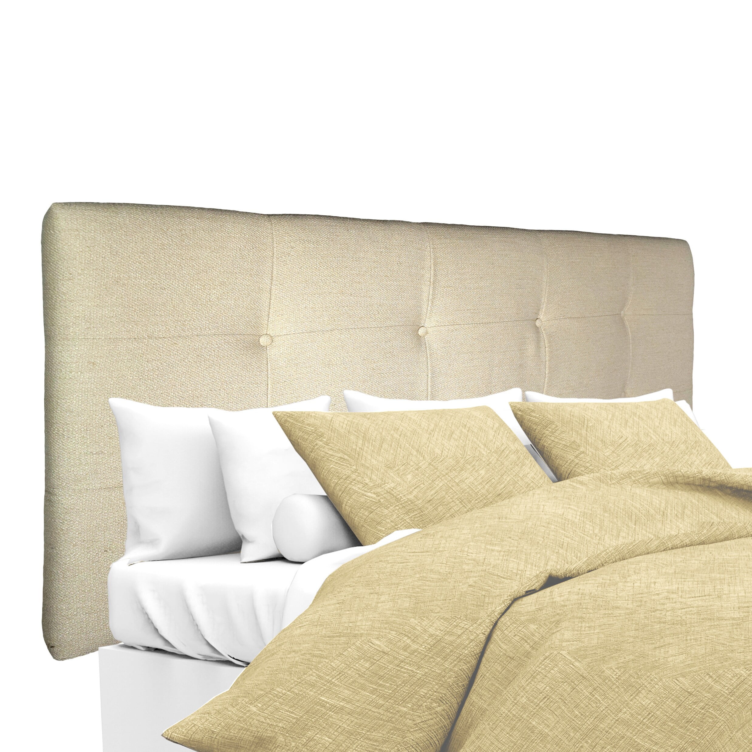 MJL Furniture Designs MJL Furniture Ali Buttontufted Belfast Linen
