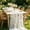 🌻 White#136, variant on Table Runner 118 Inch Sheer Organza with Colorful Floral Embroidery for Wedding Party Dining Table